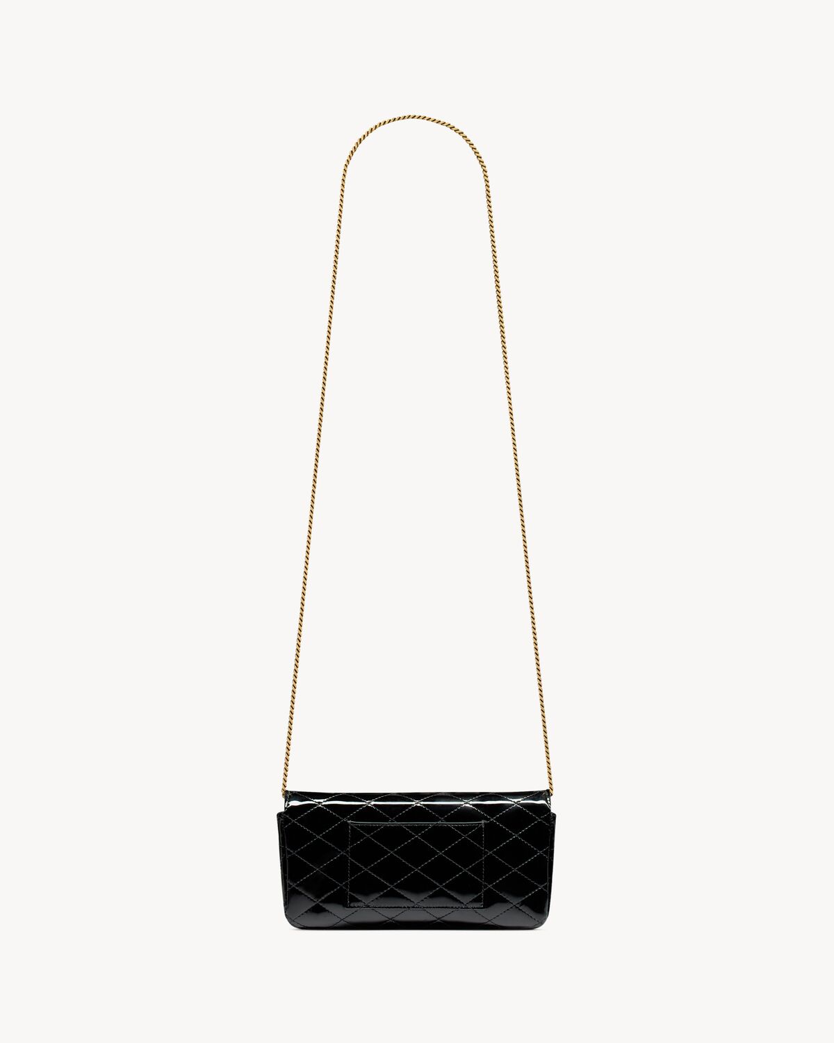 YSL Gaby Chain Phone Holder in Patent Leather - Image 5